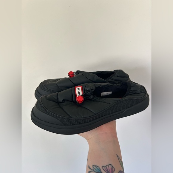 HUNTER IN/OUT SLIPPER Men’s Size 8 Black - Picture 4 of 9